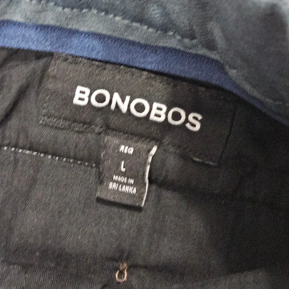 Bonobos Performance Jogger Pants L Blue Stretch Athletic Tapered All Week Casual